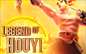 Legend of Hou Yi mostrando a mesa e os símbolos mitológicos.